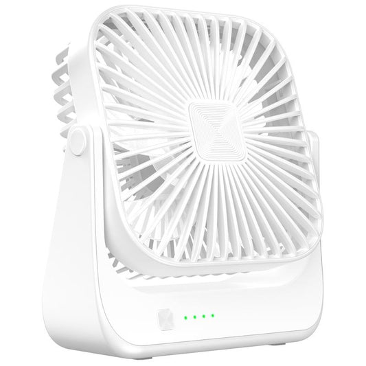Portable Rechargeable Desk Fan 5 Speed, 360° Pivot, USB C  Cooling